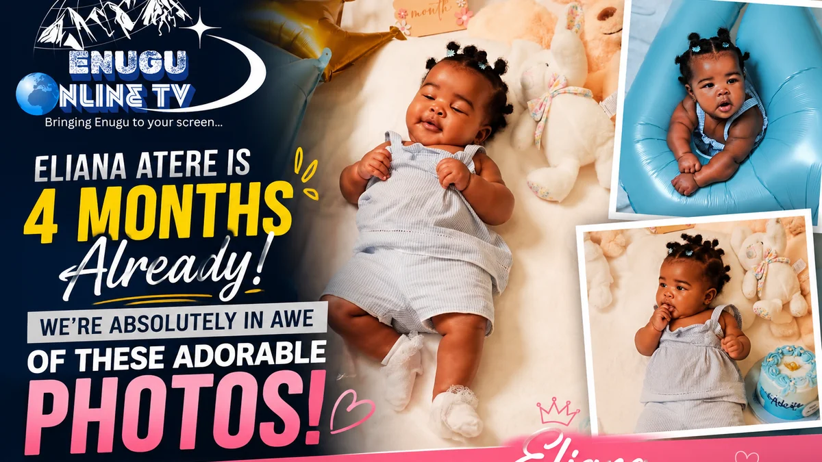 Veekee James and Femi Atere Celebrate Baby Eliana at 4 Months With Adorable Photos