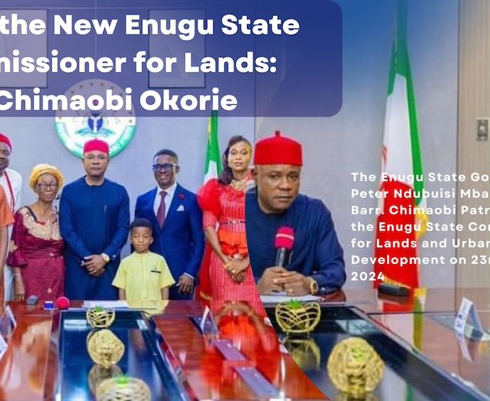 Meet the New Enugu State Commissioner for Lands: Barr. Chimaobi Okorie