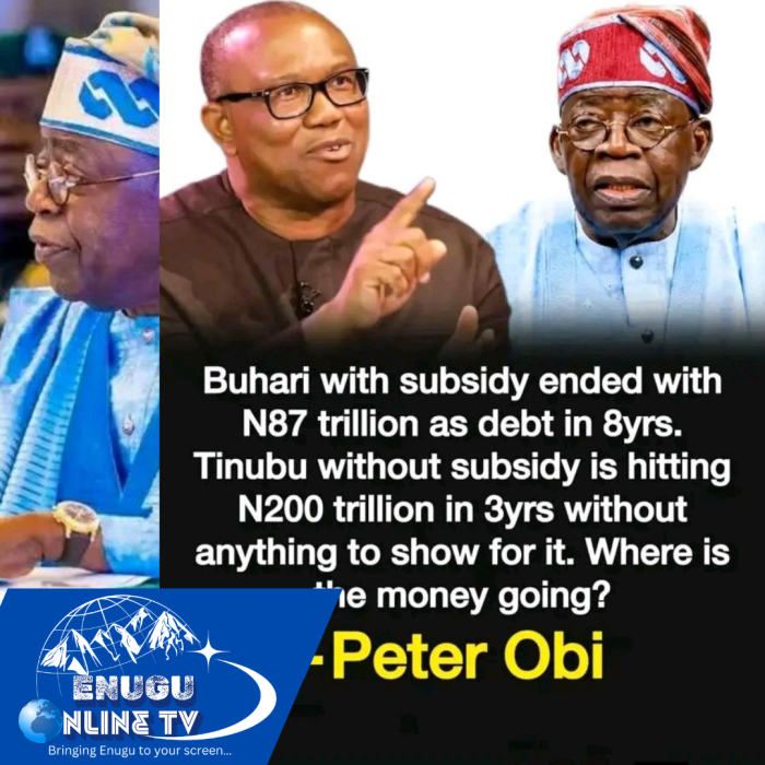 Peter Obi Questions Nigeria’s Rising Debt Under Tinubu as Debate Trends Online