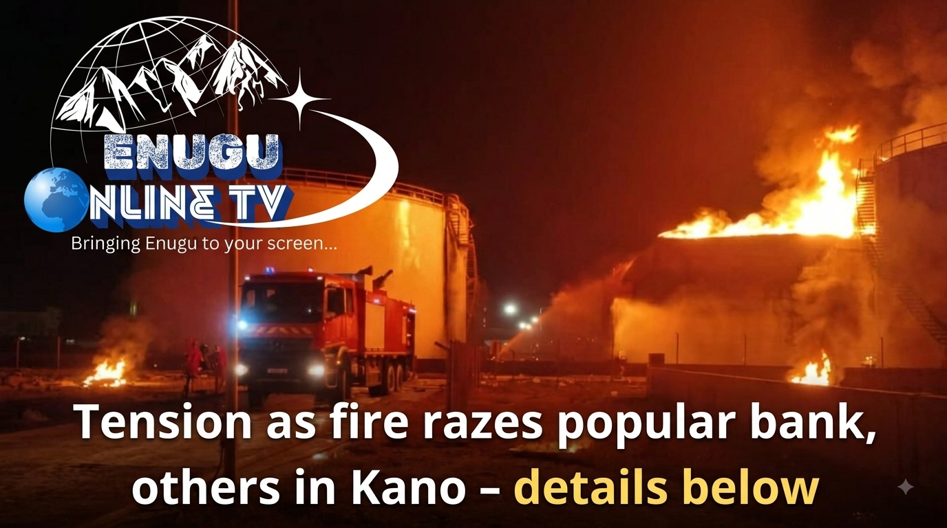 kano-fire-outbreak-access-bank-branch-and-house-affected-as-firefighters-respond