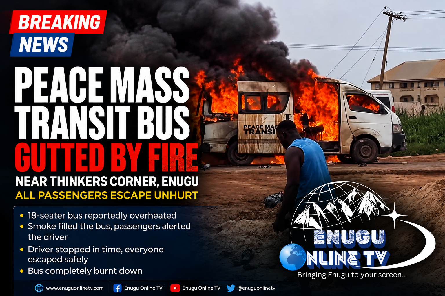peace-mass-transit-bus-gutted-by-fire-near-thinkers-corner-enugu-as-passengers-escape-unhurt