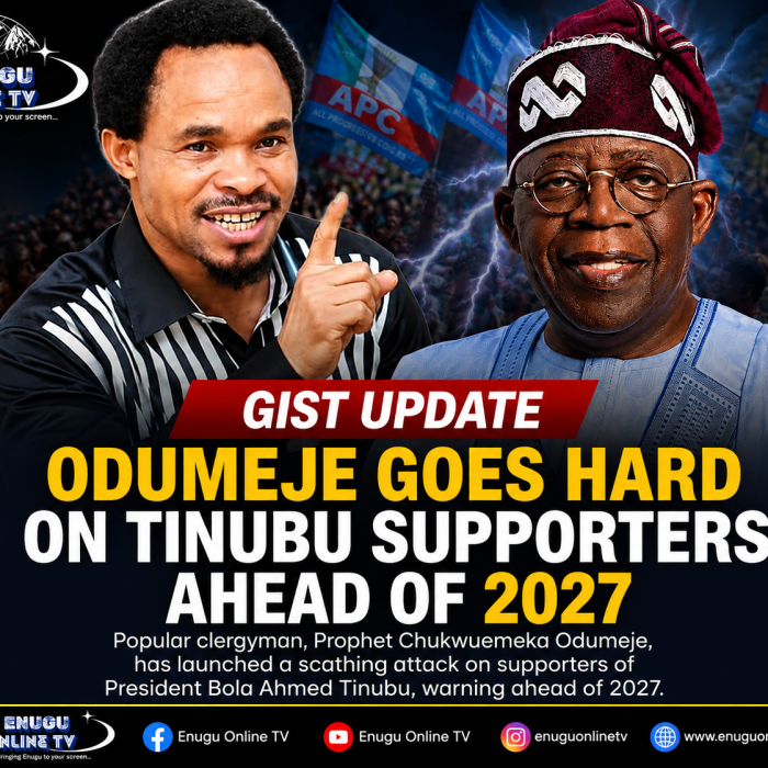 GIST UPDATE: Odumeje goes hard on Tinubu supporters ahead of 2027