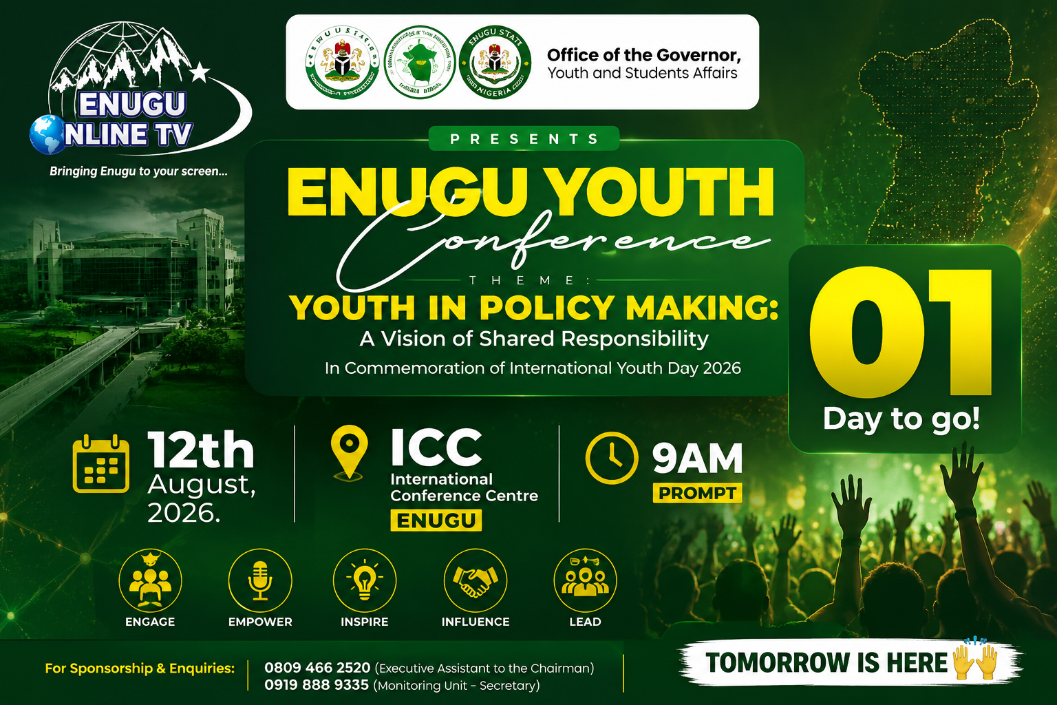 enugu-youth-conference-2026-youth-in-policy-making-takes-centre-stage-on-august-12