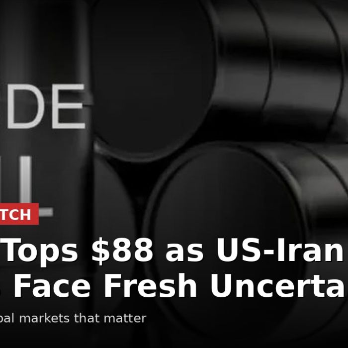 Brent Tops $88 as US-Iran Deal Hopes Face Fresh Uncertainty